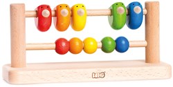 Bajo Holz Abakus mit Vögeln - Lernspielzeug - 10 Bunte Perlen