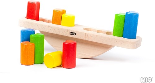 Bajo Holz Balancespiel Waage mit Bausteinen - Lernspielzeug für Kinder-3
