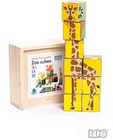 Bajo Holzpuzzle Zoo - Lernspielzeug 9 Teile für Kinder