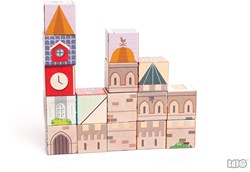 Bajo Bausteine - bunte architektonische Bauklötze Spielzeug Set