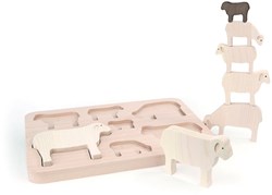 Bajo Holzformenpuzzle Schafe - Lernspielzeug 7 Teile