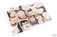 Bajo Holzformenpuzzle Menschen - Lernspielzeug 14 Teile-2
