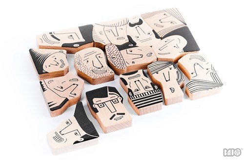 Bajo Holzformenpuzzle Menschen - Lernspielzeug 14 Teile-2