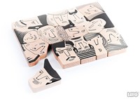 Bajo Holzformenpuzzle Menschen - Lernspielzeug 14 Teile-3