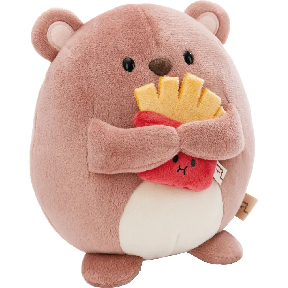 Nici Kuschelbär Nomo mit Pommes - Plüsch Kuscheltier 27 cm kawaii