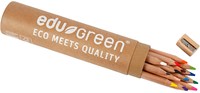 Edu Green Jumbo Buntstifte Set Tube 12 Stück für Kinder-3