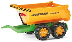 Rolly Toys Anhänger Halfpipe Joskin gelb - Spielzeugtrailer für Trettraktor