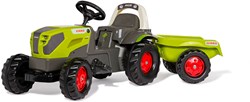 Rolly Toys Trettraktor CLAAS AXOS 240 mit Anhänger - Kinderfahrzeug