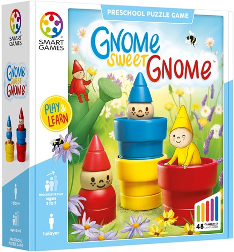 Smart Games Holzpuzzle-Spiel Gnome Sweet Gnome Lernspielzeug