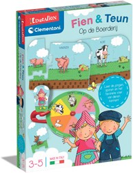 Clementoni Lernspielzeug - Fien und Teun Bauernhof Puzzle Spiel - lehrreich und bunt