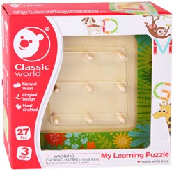 Classic World Mijn Houten Leerpuzzel, 29dlg.