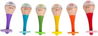 Classic World Holzmaracas Regenbogen - Musikspielzeug für Kinder