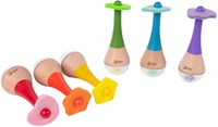 Classic World Holzmaracas Regenbogen - Musikspielzeug für Kinder-2