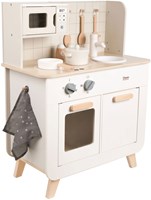 Classic World Holz Spielküche Chef 11-teilig Kinderküche weiß-2