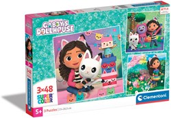 Clementoni Gabby's Dollhouse Puzzle Set - 3 x 48 Teile Cartoon