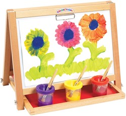 Colorations Tisch Staffelei 4-in-1 mit Whiteboard und Kreidetafel