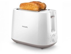 Philips Toaster weiß 2 Schlitze 8 Stufen 900W Küchengerät