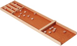KiddyGo Holz Sjoelbak Spiel 122cm mit Sjoelsteinen