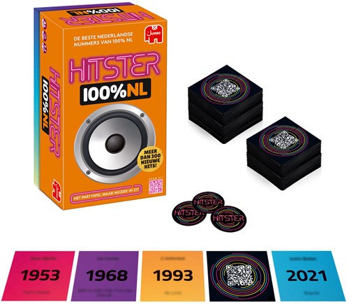 Jumbo Hitster 100% NL Musik Partyspiel - Niederländische Hits-2
