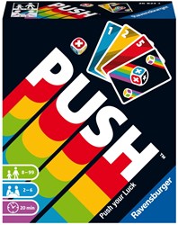 Ravensburger Push - Würfelspiel Kartenspiel für Familien und Kinder