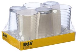 Drinkglas ribbel 22cl 6 stuks