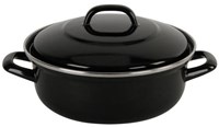 BK Bratentopf Fortalit Emaille schwarz 22 cm Induktion Ofenfest-2