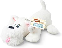 Basic Fun Kuschelhund Plüsch - Pound Puppies Weighted Snuggles weißes Hündchen