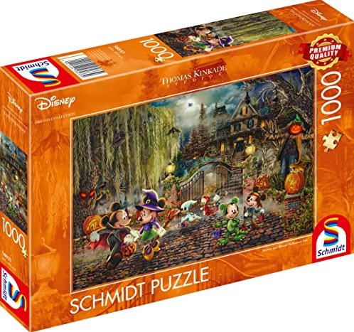 Schmidt Puzzle Disney Halloween Fun Mickey & Minnie 1000 Teile-3