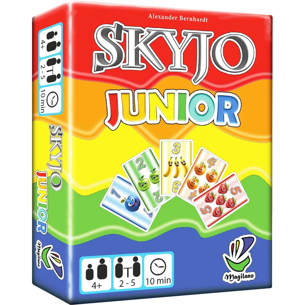 Vedes Kartenspiel Skyjo Junior - Kinderspiel ab 4 Jahren - Lernspiel