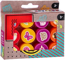 Creafun Stempel Kreativset 12 Stück mit Stempelkissen für Kinder