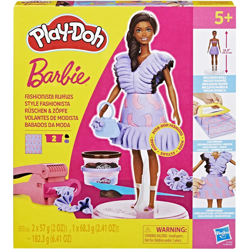 Hasbro Barbie Knetset - Play-Doh Spielset mit Puppe und Zubehör