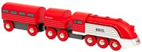 Brio Hochgeschwindigkeitszug Spielzeugzug rot und silber - 33557-2