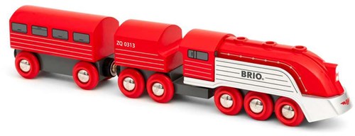Brio Hochgeschwindigkeitszug Spielzeugzug rot und silber - 33557-3