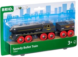 Brio Hochgeschwindigkeitszug Spielzeugzug schwarz - Speedy Bullet Train 33697