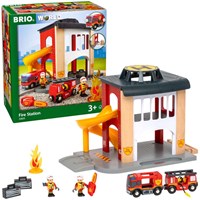 Brio Feuerwehr Spielzeug - große zentrale Feuerwache 33833-2