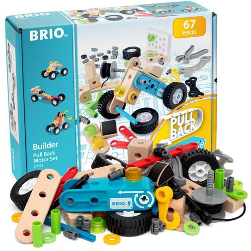 Brio Builder Pullback Motor Bauset - 67-teiliges Konstruktionsspielzeug-3