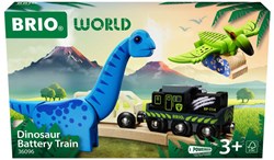 Brio Dinosaurier Battery Train - Holzspielzeugzug mit Dinosaurier-Thema