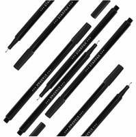 Lobbes Fineliner Set Schwarz 0,4mm - 20 Stück Kreativstifte-3