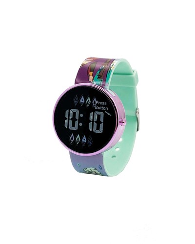 Accutime Frozen Uhr LED rund mit austauschbarer Batterie - Kinderuhr-2
