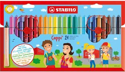 Stabilo Filzstifte Cappi Etui - 24 Farben - auswaschbar