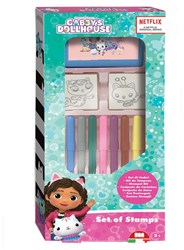Multiprint Gabby's Dollhouse Kreativ-Stempelset mit Filzstiften