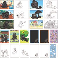 Totum Bluey kreatives Kratzbuch mit Stickern und Ausmalbildern - luxuriöses Mitmachbuch-3