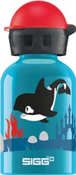 SIGG Trinkflasche Orca Familie rosa 0.3L Aluminium Kinderkappe BPA-frei