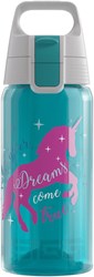 SIGG Kinder Trinkflasche unicorn 0.5L - transparent blau - Wasserflasche