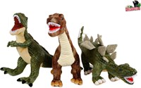 DinoWorld Dinosaurier Kuscheltier Plüschspielzeug mit Plastiktatzen 62-73cm