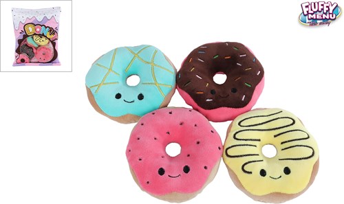 Van Manen Plüschspielzeug Fluffy Menu mit 4 Donuts - 40cm Kuscheltier