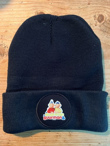 Buurman en Buurman Beanie Mütze blau mit Logo - warme Wintermütze-3