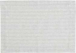 Linen & More Platzset Baumwolle gestreift hellgrau 4er-Set
