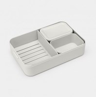 Brabantia Lunchbox Bento Make & Take groß hellgrau Kunststoff 2L-2