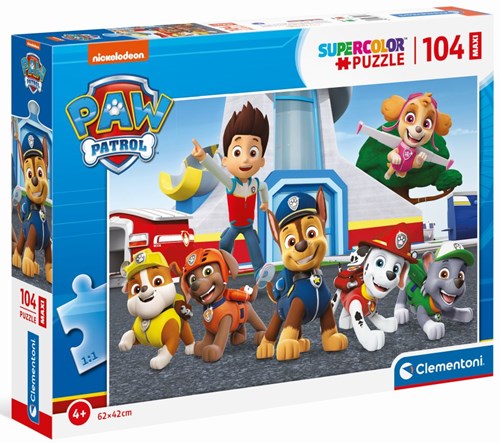Clementoni Puzzle - Paw Patrol - 104 Maxi Teile - Kinderpuzzle Karton